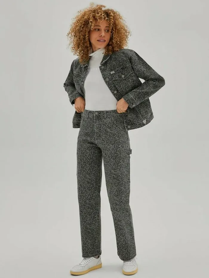 Women GUESS Jeans and Denim GUESS Originals Composition Print Carpenter Jeans Bamboo Stick Women GUESS Jeans and Denim GUESS Originals Composition Print Carpenter Jeans Bamboo Stick