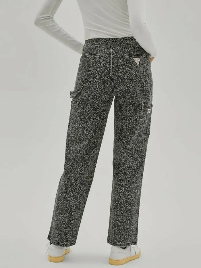 Women GUESS Jeans and Denim GUESS Originals Composition Print Carpenter Jeans Bamboo Stick Women GUESS Jeans and Denim GUESS Originals Composition Print Carpenter Jeans Bamboo Stick