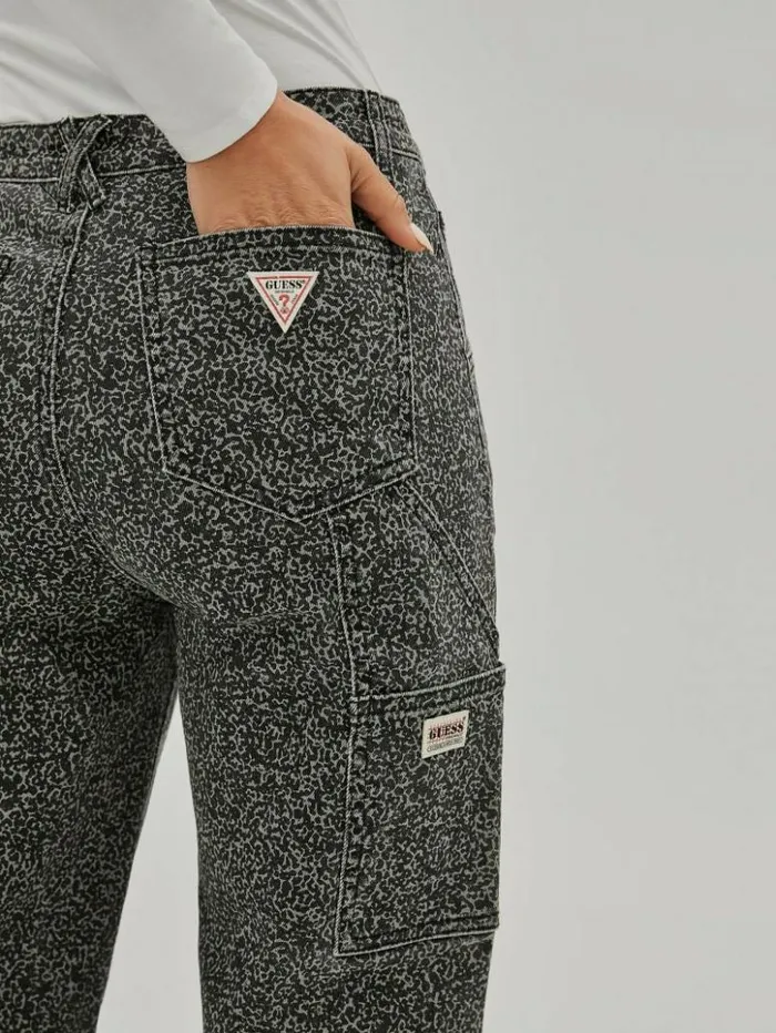 Women GUESS Jeans and Denim GUESS Originals Composition Print Carpenter Jeans Bamboo Stick Women GUESS Jeans and Denim GUESS Originals Composition Print Carpenter Jeans Bamboo Stick