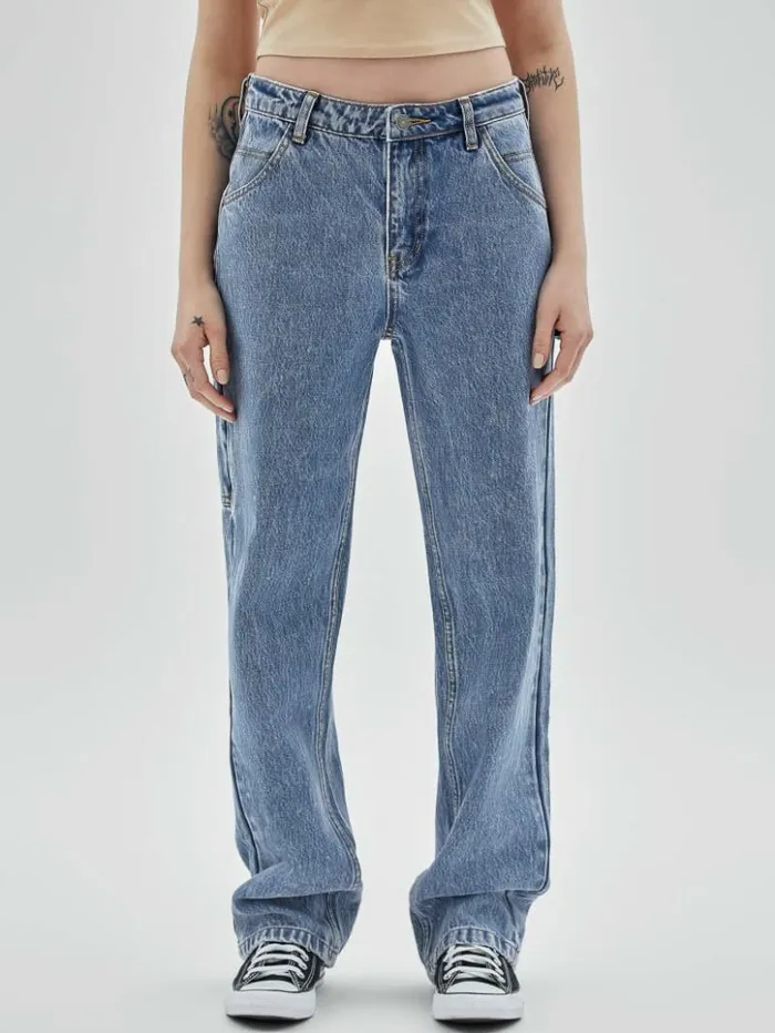 Women GUESS Jeans and Denim GUESS Originals Kit Acid Washed Carpenter Jeans Go Medium Indigo Acid Was Women GUESS Jeans and Denim GUESS Originals Kit Acid Washed Carpenter Jeans Go Medium Indigo Acid Was