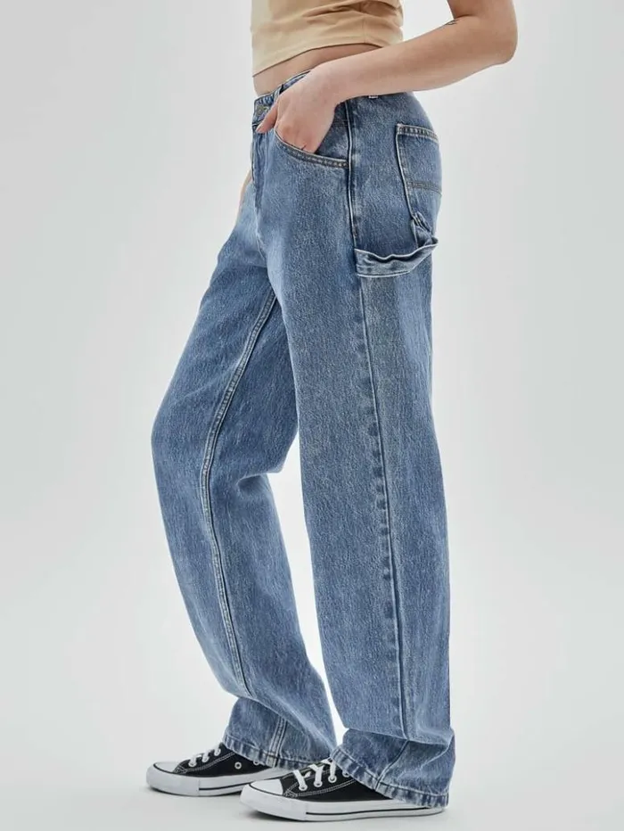 Women GUESS Jeans and Denim GUESS Originals Kit Acid Washed Carpenter Jeans Go Medium Indigo Acid Was Women GUESS Jeans and Denim GUESS Originals Kit Acid Washed Carpenter Jeans Go Medium Indigo Acid Was