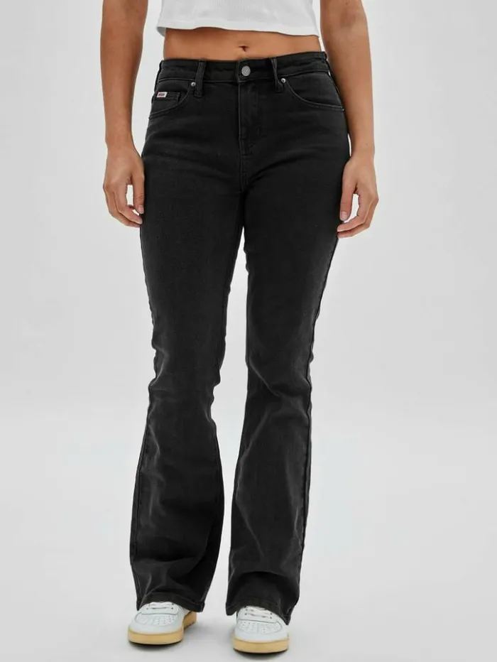 Women GUESS Jeans and Denim GUESS Originals Kit Bootcut Jeans Go Hyde Blk Wash