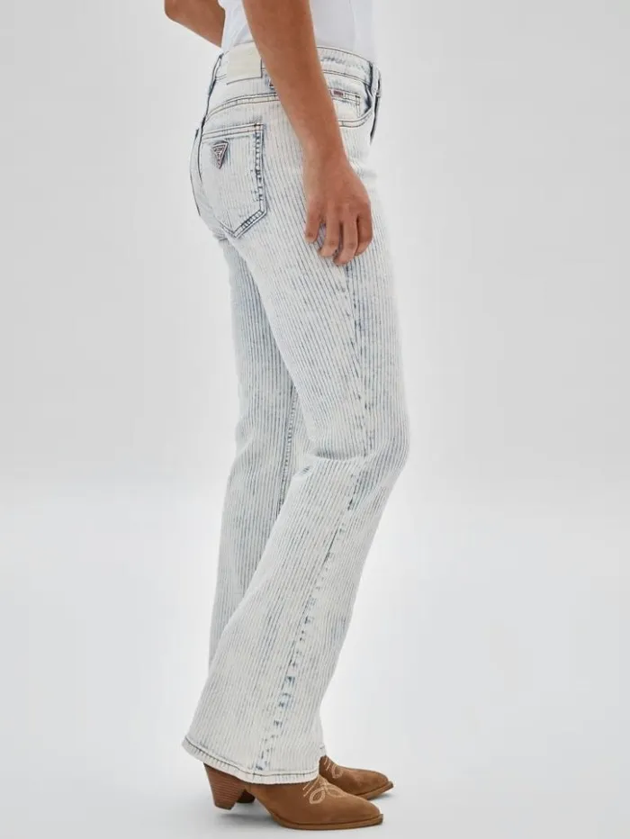 Women GUESS Jeans and Denim GUESS Originals Kit Bootcut Jeans Light Snow Wash Women GUESS Jeans and Denim GUESS Originals Kit Bootcut Jeans Light Snow Wash
