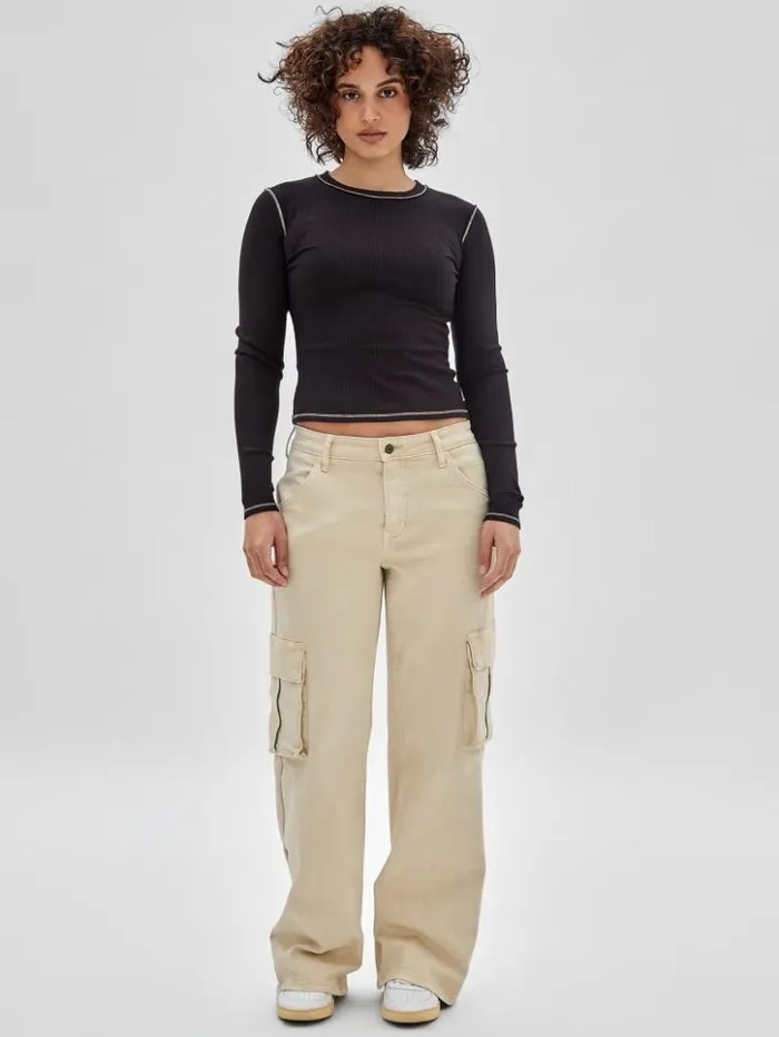 Women GUESS Jeans and Denim GUESS Originals Kit Cargo Jeans Go Laurie Tan Wash Women GUESS Jeans and Denim GUESS Originals Kit Cargo Jeans Go Laurie Tan Wash