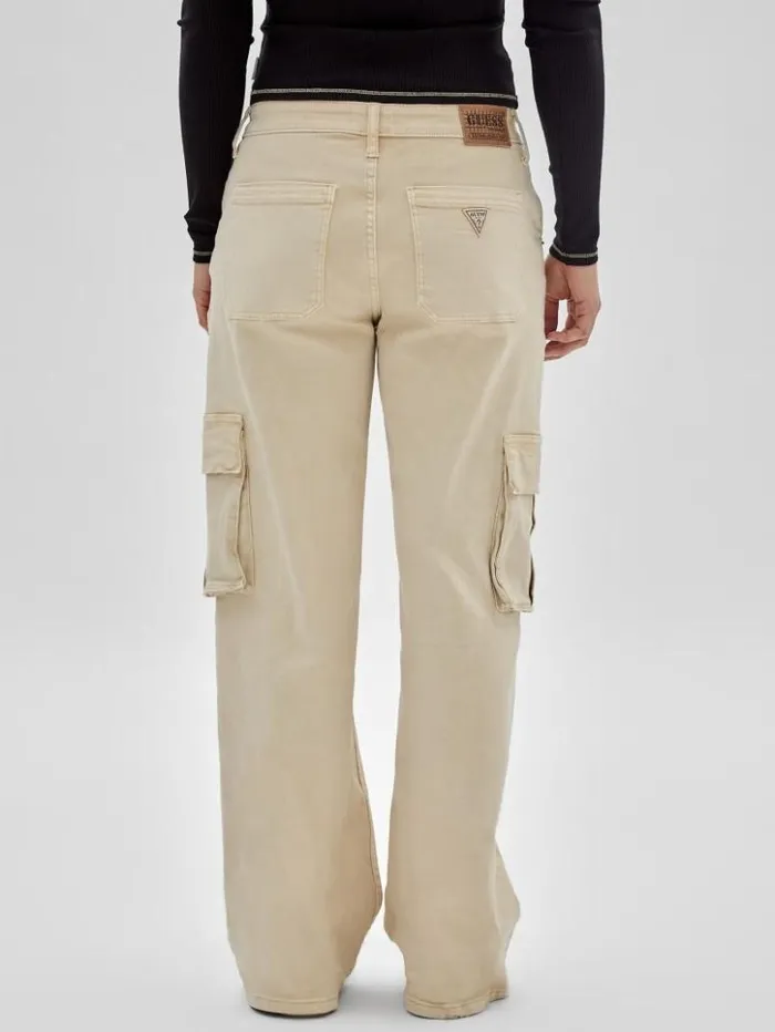 Women GUESS Jeans and Denim GUESS Originals Kit Cargo Jeans Go Laurie Tan Wash Women GUESS Jeans and Denim GUESS Originals Kit Cargo Jeans Go Laurie Tan Wash
