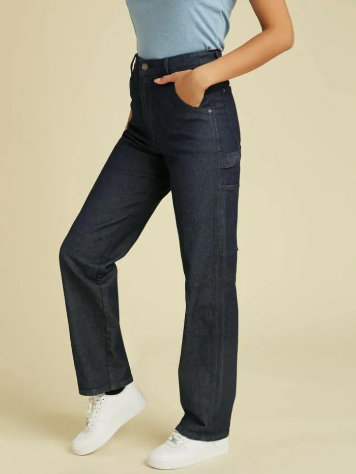 Women GUESS Jeans and Denim GUESS Originals Kit Carpenter Jeans Go Dark Rinse Wash Women GUESS Jeans and Denim GUESS Originals Kit Carpenter Jeans Go Dark Rinse Wash