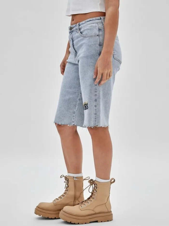 Women GUESS Jeans and Denim GUESS Originals Kit Denim Bermuda Shorts Go Jackie Acid Wash Women GUESS Jeans and Denim GUESS Originals Kit Denim Bermuda Shorts Go Jackie Acid Wash