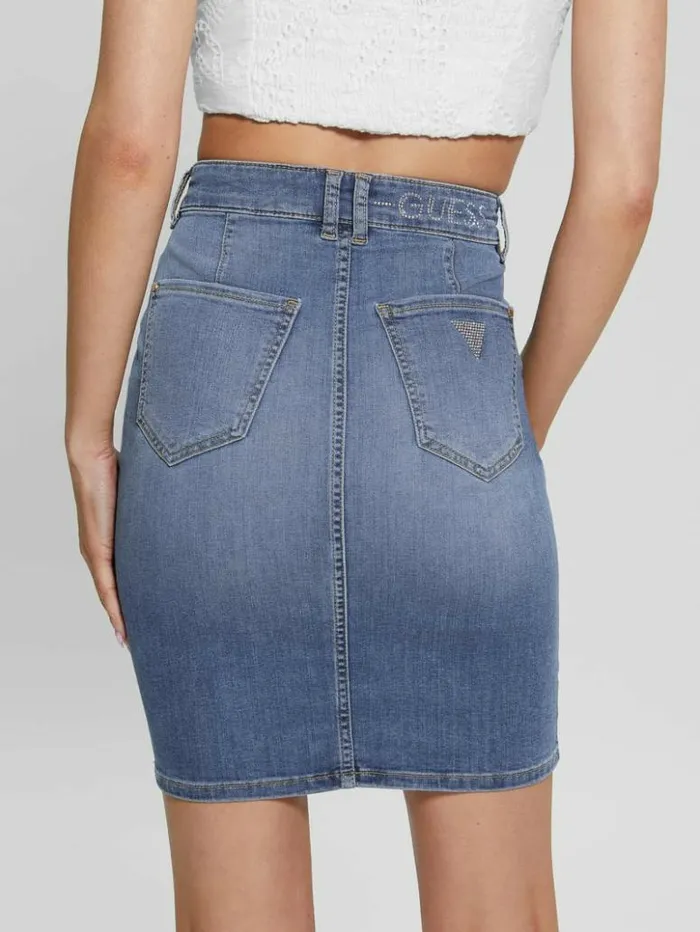 Women GUESS Jeans and Denim Iolonda Denim Skirt Feather Sky