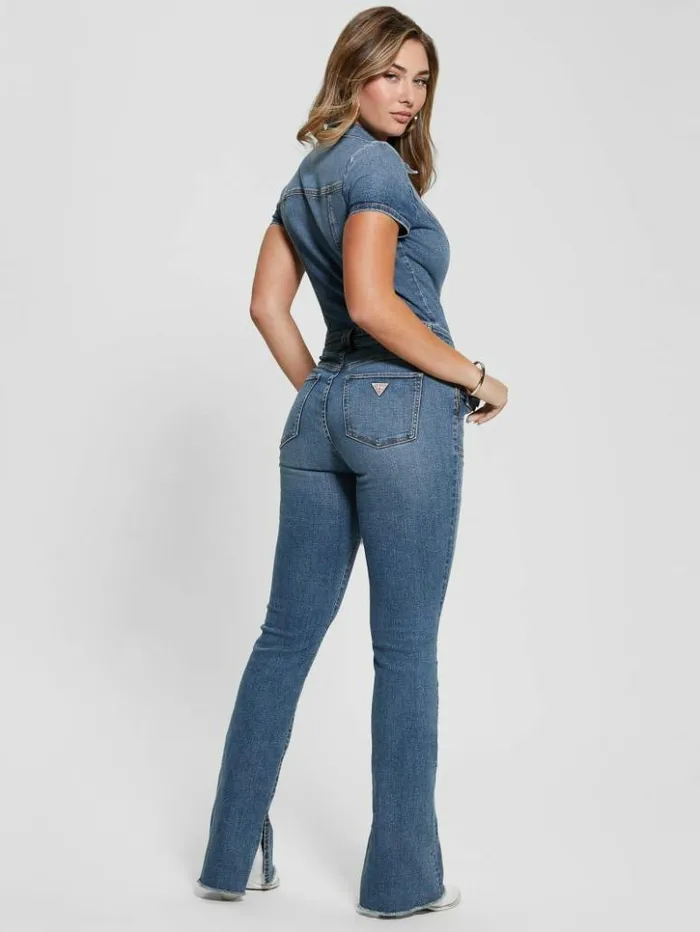 Women GUESS Jeans and Denim Jade Denim Jumpsuit Persian Indigo