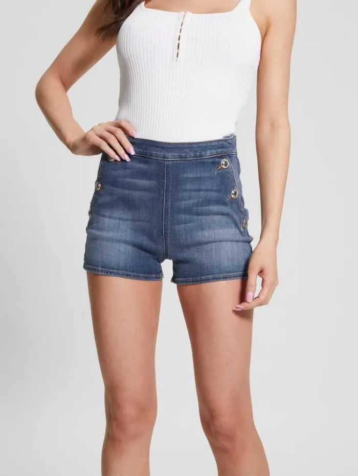 Women GUESS Jeans and Denim Janae Shorts Aegean