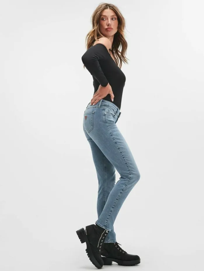 Women GUESS Jeans and Denim LowRise Power Skinny Afina Blue