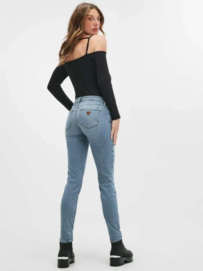 Women GUESS Jeans and Denim LowRise Power Skinny Afina Blue