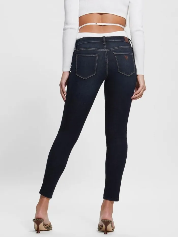Women GUESS Jeans and Denim LowRise Power Skinny Jeans Kent Wash
