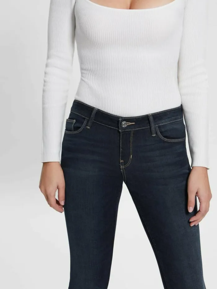 Women GUESS Jeans and Denim LowRise Power Skinny Jeans Kent Wash