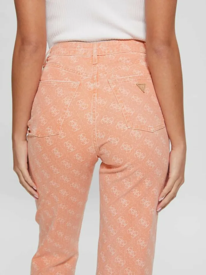 Women GUESS Jeans and Denim Melrose Quattro G Print Jeans Apricot Juice