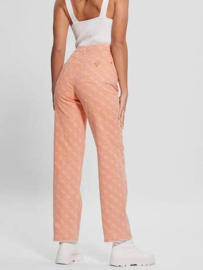 Women GUESS Jeans and Denim Melrose Quattro G Print Jeans Apricot Juice