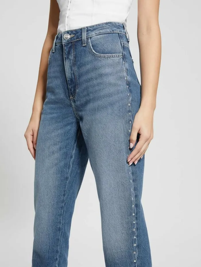 Women GUESS Jeans and Denim Mom Straight Jeans Dedge