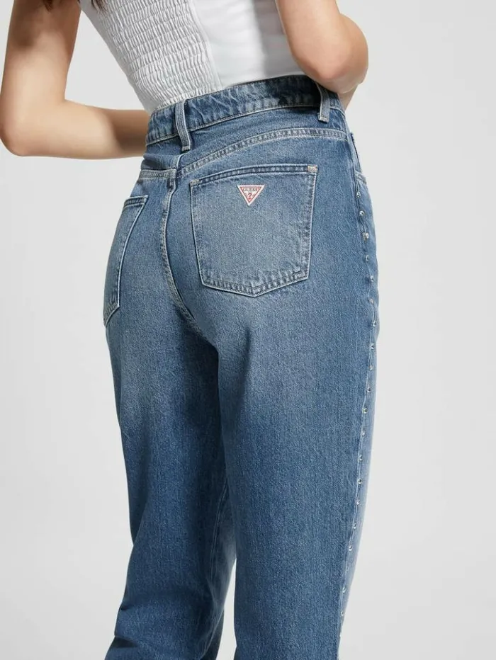 Women GUESS Jeans and Denim Mom Straight Jeans Dedge