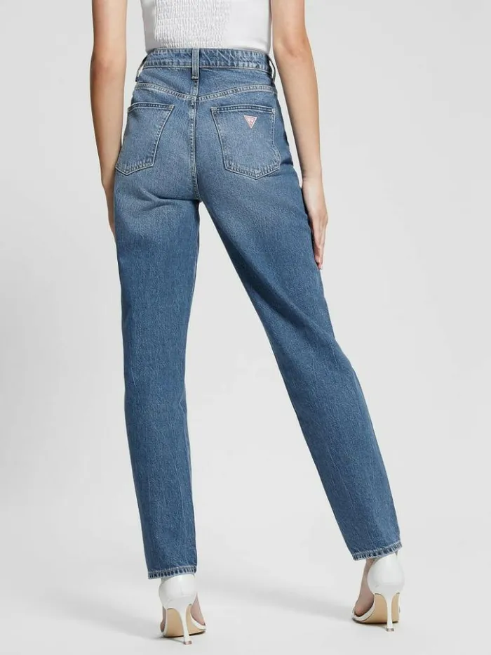 Women GUESS Jeans and Denim Mom Straight Jeans Dedge