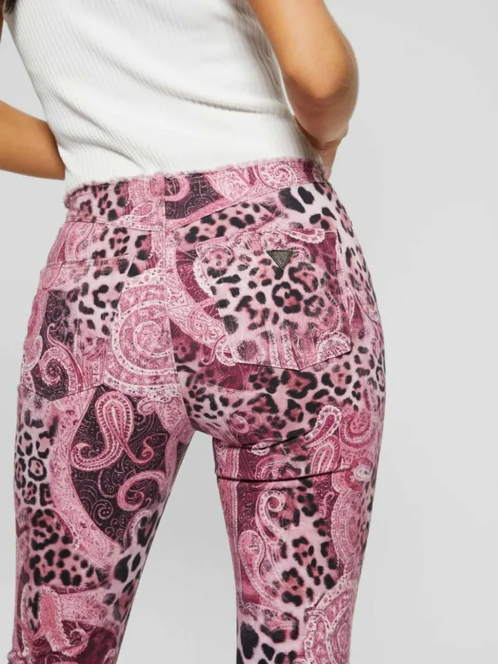 Women GUESS Jeans and Denim Pop 03990s FrayedWaist Flared Jeans Purple Kashmir Wash Women GUESS Jeans and Denim Pop 03990s FrayedWaist Flared Jeans Purple Kashmir Wash