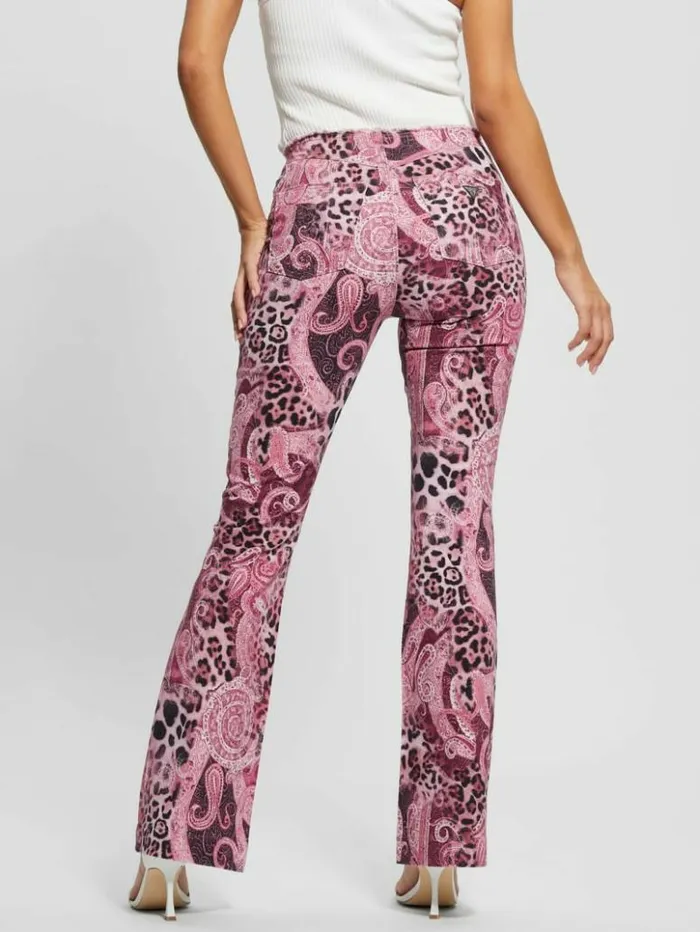 Women GUESS Jeans and Denim Pop 03990s FrayedWaist Flared Jeans Purple Kashmir Wash Women GUESS Jeans and Denim Pop 03990s FrayedWaist Flared Jeans Purple Kashmir Wash
