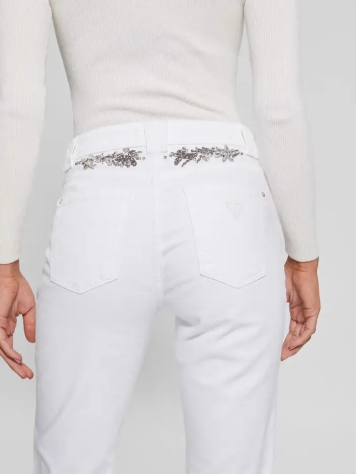 Women GUESS Jeans and Denim Rayna Baby Boot Jeans Pure White Multi