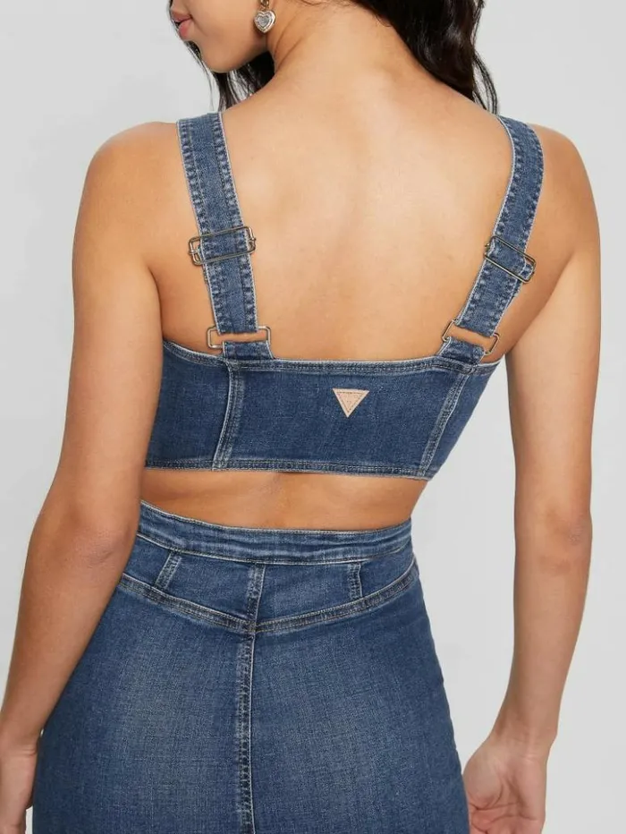 Women GUESS Jeans and Denim Reina Denim Dress Aegean