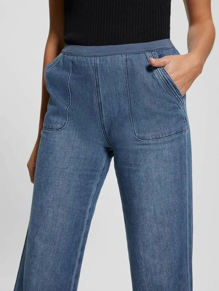 Women GUESS Jeans and Denim Rina WideLeg Jeans Noka Wash