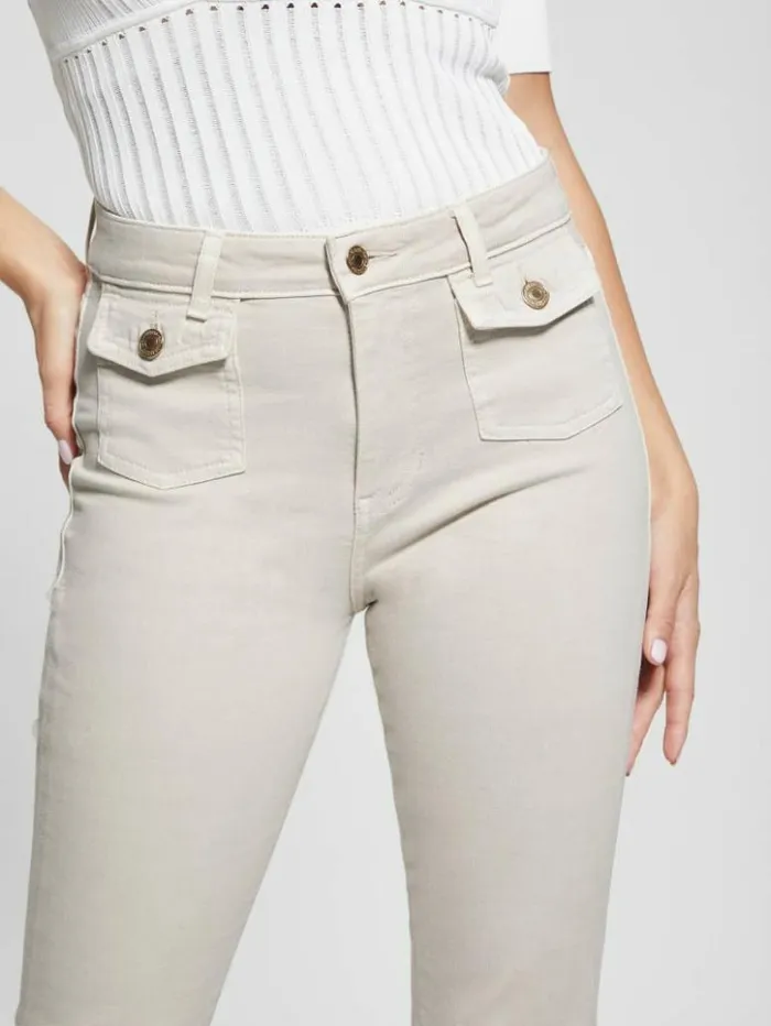 Women GUESS Jeans and Denim Sexy Flare Jeans Vanilla Blush