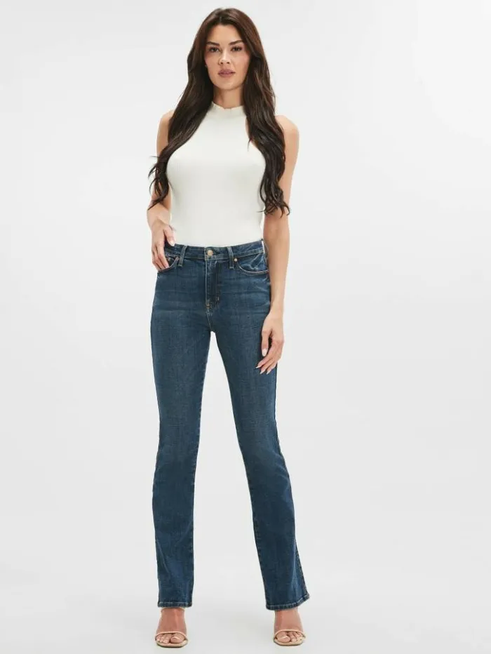 Women GUESS Jeans and Denim Sexy Flared Jeans Blue Fog Wash
