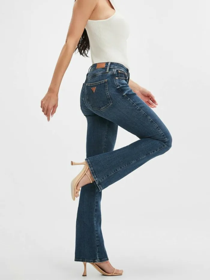 Women GUESS Jeans and Denim Sexy Flared Jeans Blue Fog Wash
