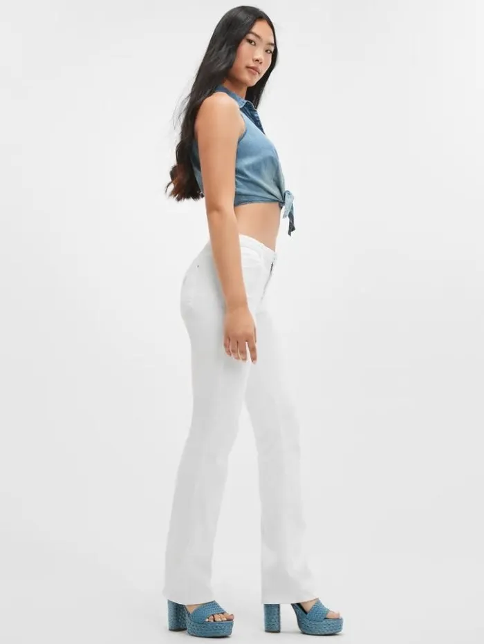 Women GUESS Jeans and Denim Sexy Straight Jeans Pure White