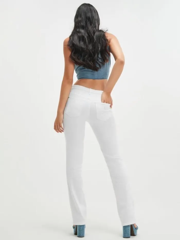 Women GUESS Jeans and Denim Sexy Straight Jeans Pure White