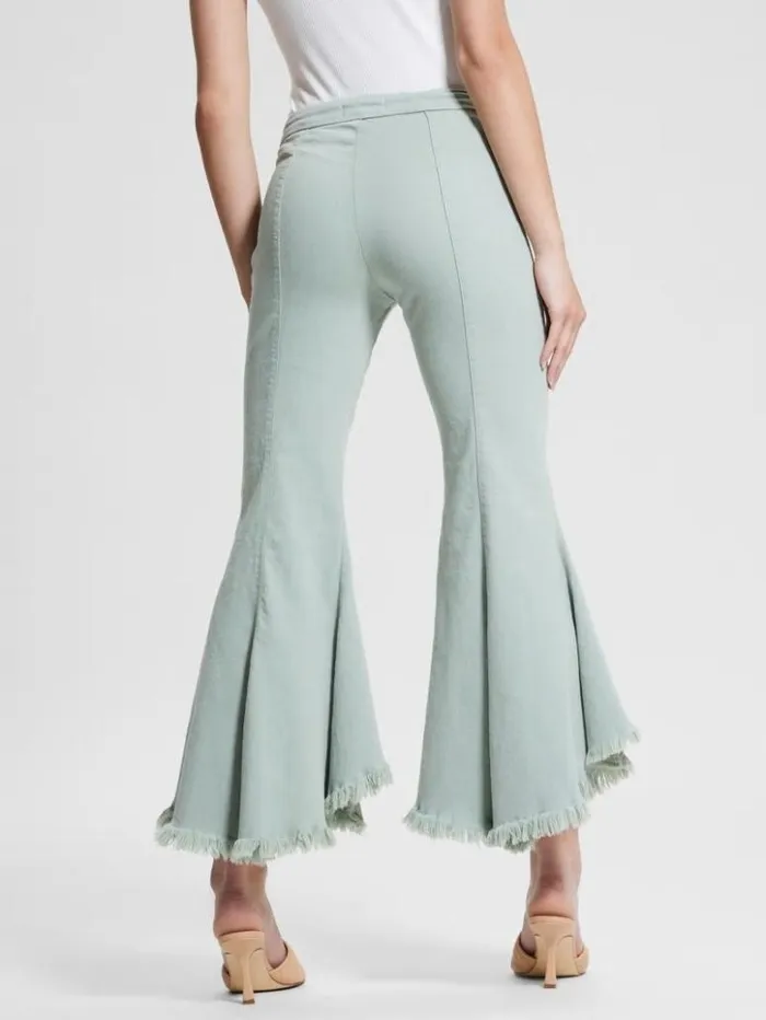 Women GUESS Jeans and Denim Sofia 1981 HighRise Flared Jeans Light Matcha Multi Women GUESS Jeans and Denim Sofia 1981 HighRise Flared Jeans Light Matcha Multi