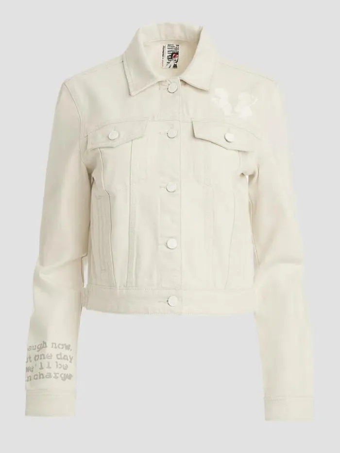 Women GUESS Jeans and Denim Stevie Denim Jacket Tint yel