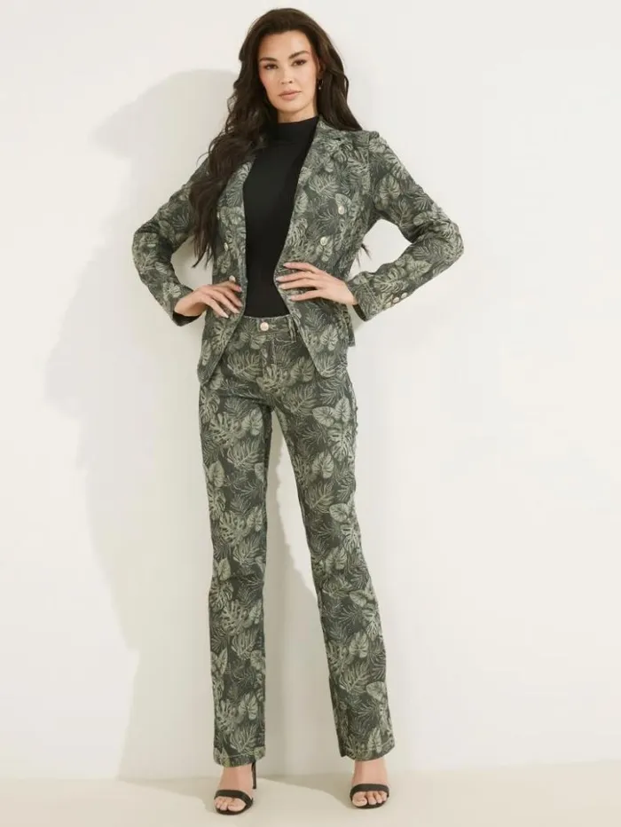 Women GUESS Jeans and Denim Tailor Printed Blazer Grecale