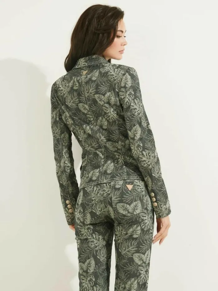 Women GUESS Jeans and Denim Tailor Printed Blazer Grecale