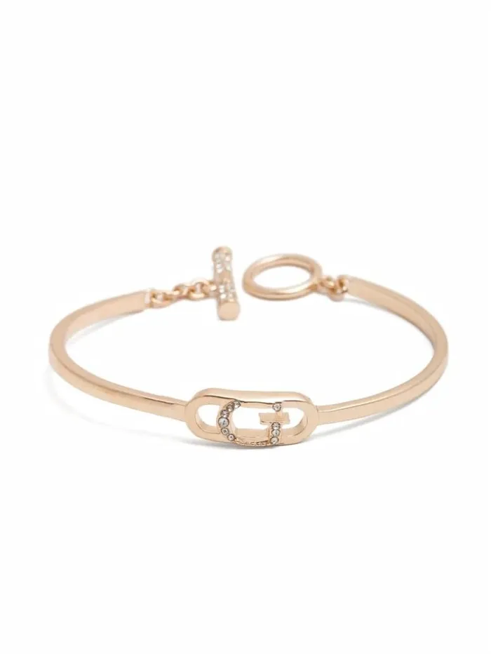 Women GUESS Jewelry GoldTone G Link Bangle Set Gold