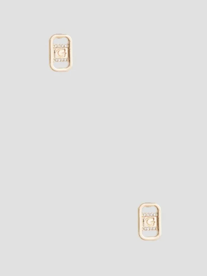 Women GUESS Jewelry GoldTone G Stud Earrings Gold