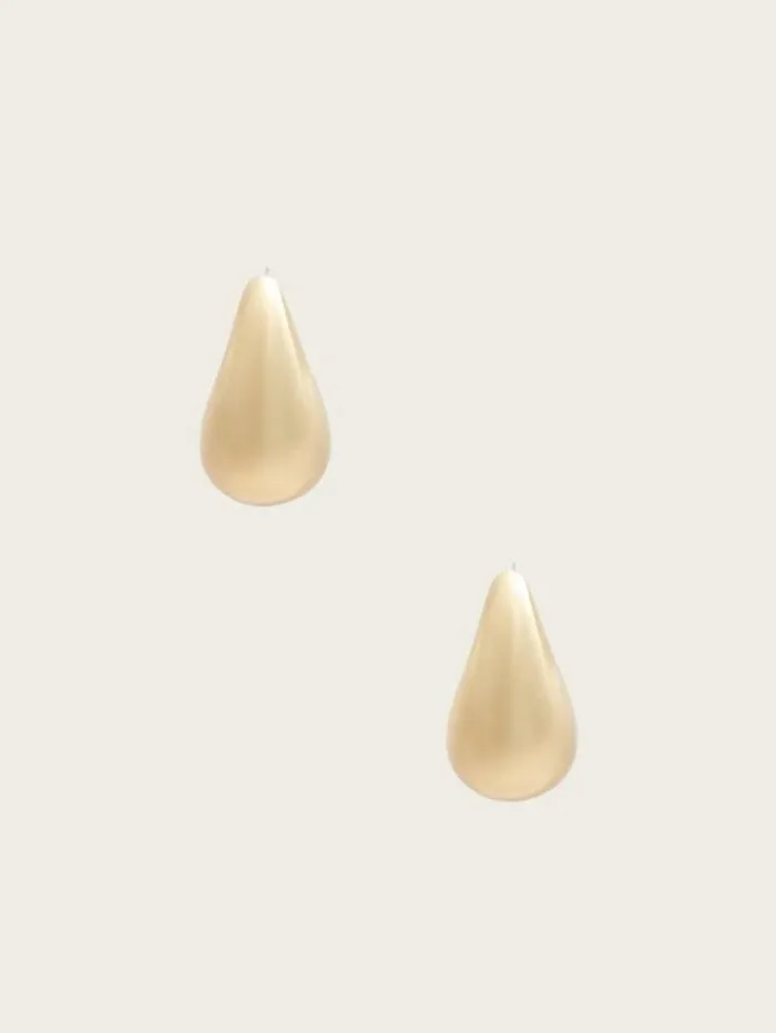 Women GUESS Jewelry GoldTone Teardrop Stud Earring Silvergold