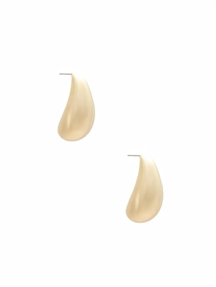 Women GUESS Jewelry GoldTone Teardrop Stud Earring Silvergold