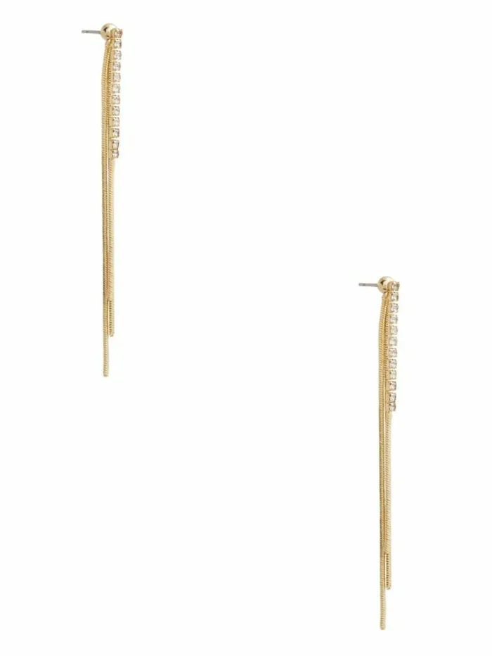 Women GUESS Jewelry GoldTone Threader Earrings Gold