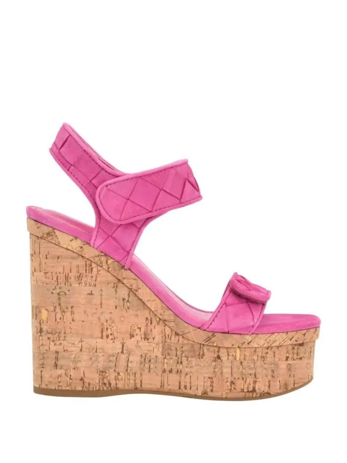 Women GUESS Sandals Cataline Wedge Sandals Medium Pink