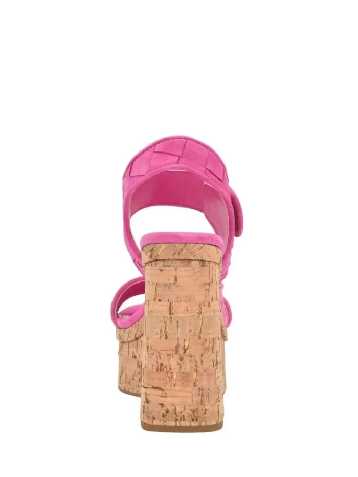 Women GUESS Sandals Cataline Wedge Sandals Medium Pink