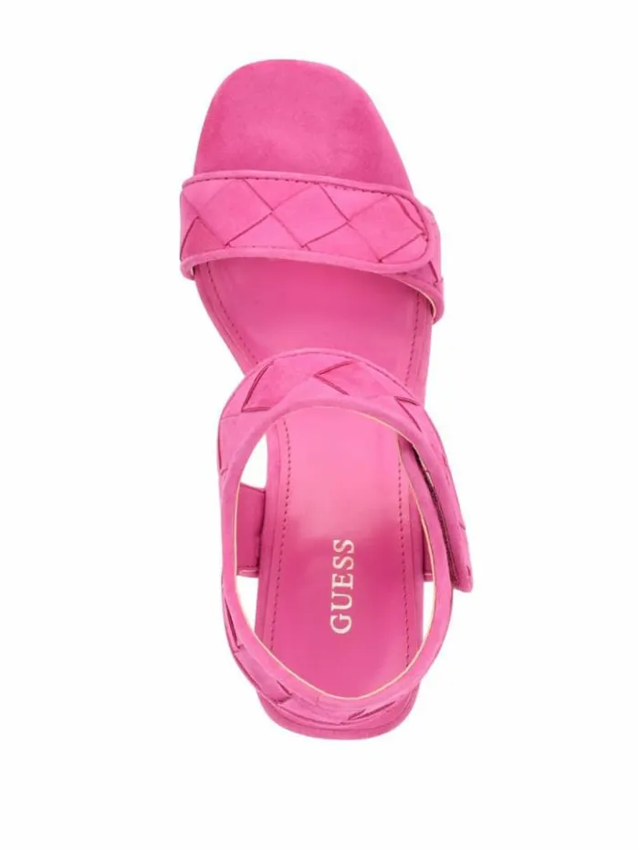 Women GUESS Sandals Cataline Wedge Sandals Medium Pink