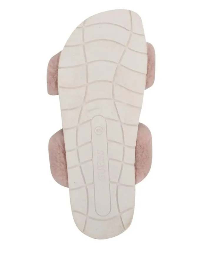 Women GUESS Sandals Fabin FauxFur Sandal Pink