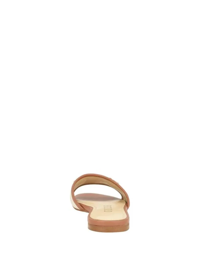Women GUESS Sandals Hammi Logo Slide Sandals Medium Natural