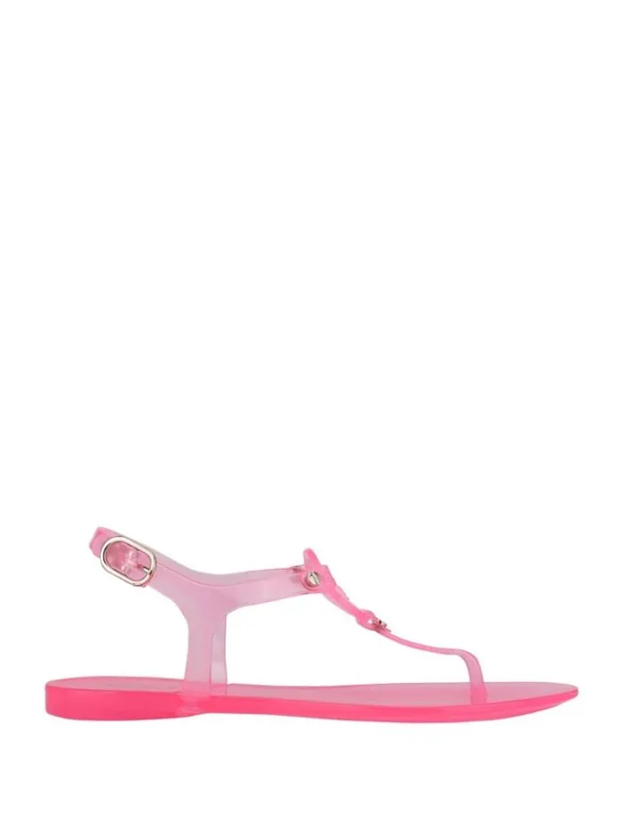 Women GUESS Sandals Janica Jelly TStrap Sandal Light Pink