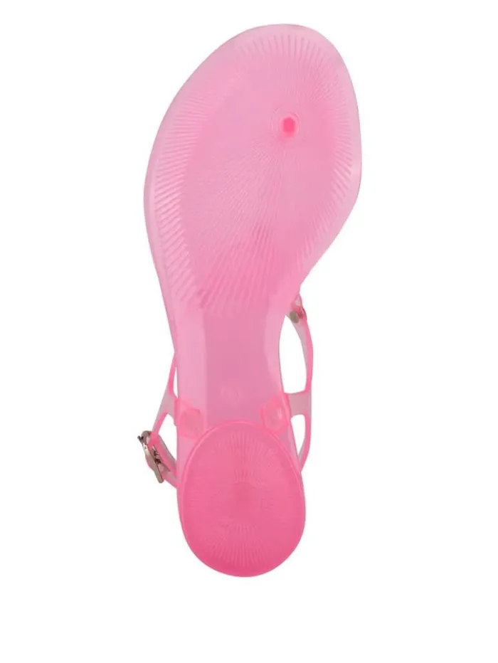 Women GUESS Sandals Janica Jelly TStrap Sandal Light Pink