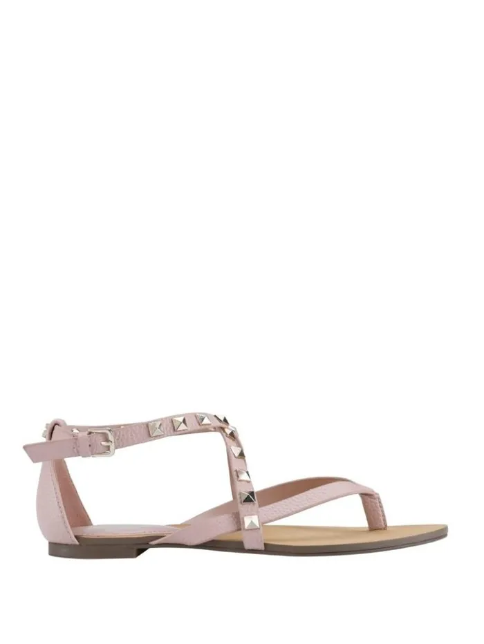Women GUESS Sandals Nizana Strappy Stud Sandals Light Pink 680